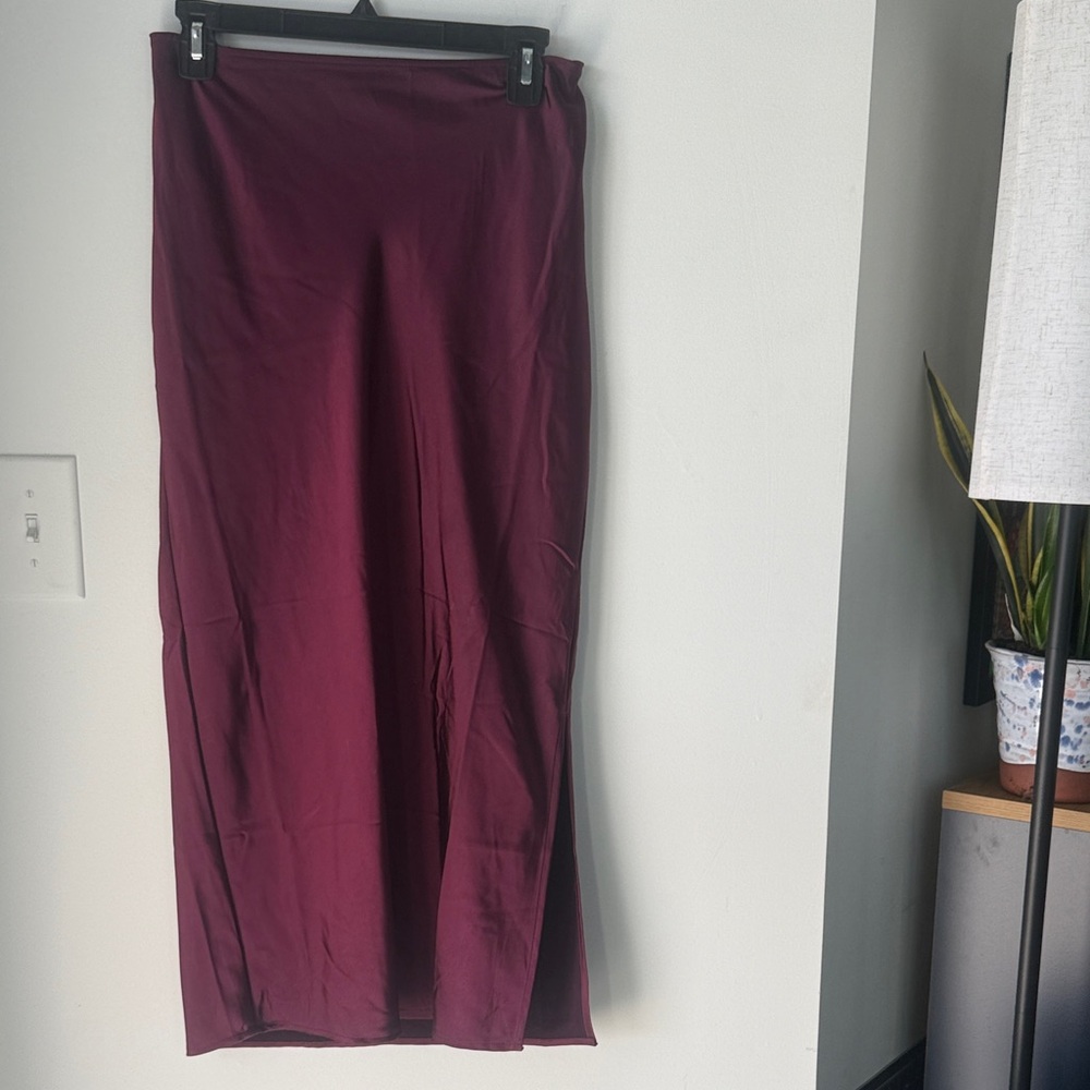 Old Navy Dark Red Midi Skirt